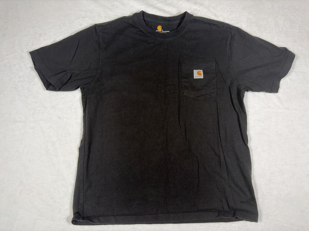 Carhartt Men’s L Black Loose Fit Pocket T-Shirt Short Sleeve Workwear Tee